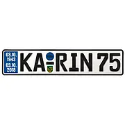 Schild zum 75. Geburtstag - Größe: 52 x 11 cm