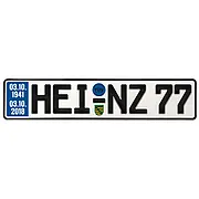 Schild zum 77. Geburtstag - Größe: 52 x 11 cm