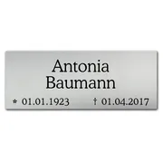 Grabschild mit Gravur