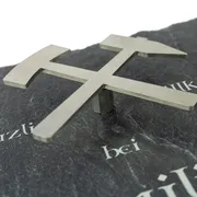 Schieferschild mit Schlägel und Eisen