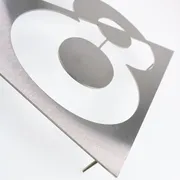 Hausnummer aus Edelstahl - Design Triangle 