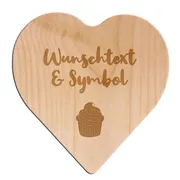 Holzherz mit Gravur