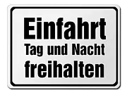 Hinweisschild - Größe: 42 x 31,5 cm