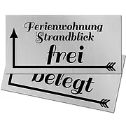 Schild Ferienwohnung frei oder belegt