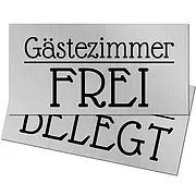 Schild Gästezimmer frei oder belegt