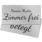 Schild Zimmer frei oder belegt