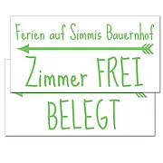 Schild Zimmer frei oder belegt