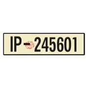 Historisches Nummernschild 