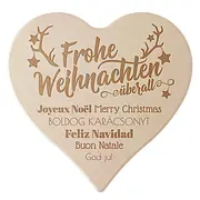 Holzherz mit Gravur