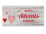 Hüttentraum Dekoschild Adventskalender