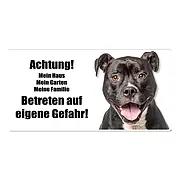 Hundewarnschild American Staffordshire