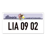 Illinois USA Deko Fahrzeug-Nummernschild mit Ihrem individuellem Wunschtext