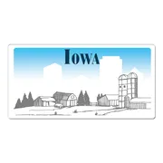 Iowa USA Deko Kfz-Kennzeichen