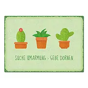 Schild in A4 für Kaktus-Liebhaber
