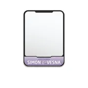 Kennzeichenhalter für Kleinkraftfahrzeuge, schwarz mit Wunschtext-/motiv farbig bedruckt, 12,2 x 16,8 cm 