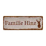 Briefkastenschild mit Namen im Vintage Look