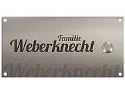 Klingelplatte aus Edelstahl - Design Wasserzeichen