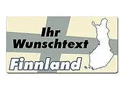 Aluminiumschild Finnland