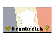 Dekoschild Frankreich