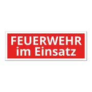 Magnetschild Feuerwehr im Einsatz