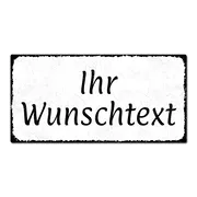 Magnetschild mit Wunschtext