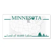 Minnesota USA Deko Nummernschild