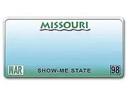 Missouri USA Deko Fahrzeugschild mit persönlichem Wunschtext