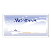 Montana USA Kennzeichen Dekoschild mit individuellem Wunschtext bedruckt 30 x 15 cm