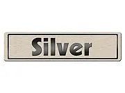 namensschild silber