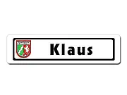 Namensschild mit Wappen für Nordrhein Westfalen - Größe: 15 x 3,5 cm