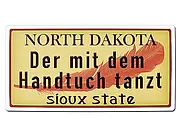 North Dakota USA Deko PKW-Kennzeichen mit Ihrem individuellem Wunschtext