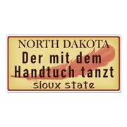 North Dakota USA Deko PKW-Kennzeichen mit Ihrem individuellem Wunschtext