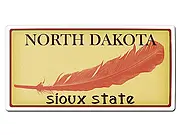 North Dakota USA Deko PKW-Kennzeichen