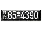 BR Autokennzeichen aus der Britischen Besatzungszone Rheinland