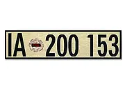 Nummernschild Deutsches Reich vintage