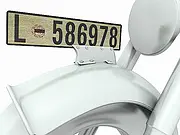 Nummernschild Motorrad Deutsches Reich vintage