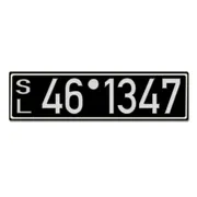 Historisches Nummernschild aus der Besatzungszone - Look Neu