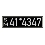 Historisches Nummernschild aus der Besatzungszone - Look Neu
