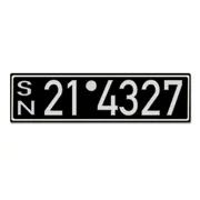 Historisches Nummernschild aus der Besatzungszone - Look Neu