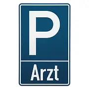 Parkplatzschild - Arzt - Größe: 25x40 cm