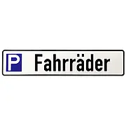 Parkplatzschild für Fahrräder