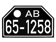 Historisches Nummernschild Bayern 48-56 neu
