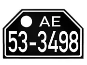 Historisches Nummernschild Bremen 48-56 neu