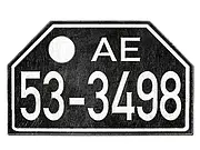 Historisches Nummernschild Bremen 48-56 vintage