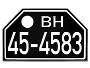 Historisches Nummernschild Hamburg 48-56 neu