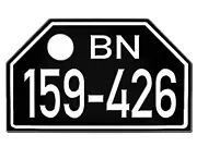 Historisches Nummernschild Niedersachsen 48-56 neu