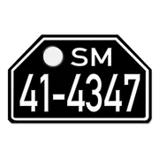Historisches Nummernschild aus der Besatzungszone - Look Neu