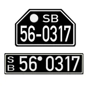 Historisches Nummernschild aus der Besatzungszone - Look Neu