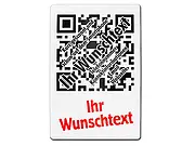 QR-Code Aluschild - blanko