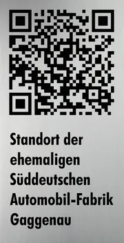 QR-Code Türschild aus Aluminium